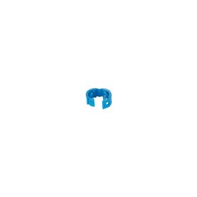 kit de 25 clips de identificación para patch cords compatible con diámetros de 47 a 78 mm  color azul
