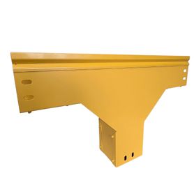 chfiber t vertical de aluminio peralte 4 ancho 4 radio 8 con recubrimiento en pintura epóxica incluye tapa  un par de coples y 