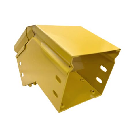 Chfiber Curva Vertical Exterior A 45° De Aluminio Peralte 4 Ancho 4 Radio 8 Con Recubrimiento En Pintura Epóxica Incluye Tapa  U