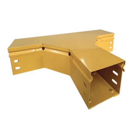 Chfiber T Horizontal De Aluminio Peralte 4 Ancho 4 Radio 8 Con Recubrimiento En Pintura Epóxica Incluye Tapa  Un Par De Coples Y