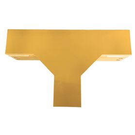 chfiber t horizontal de aluminio peralte 4 ancho 4 radio 8 con recubrimiento en pintura epóxica incluye tapa  un par de coples 
