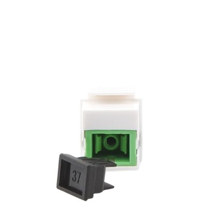 Acoplador Keystone De Fibra Óptica Monomodo Sc/apc Simplex A Sc/apc 