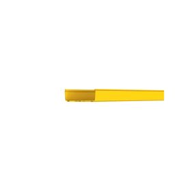 canaleta fiberrunner™ 12x4 de pvc rigido color amarillo 3 m de largo220399