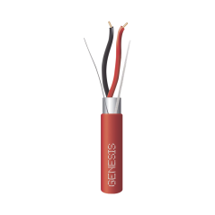 Bobina de 152 Metros de Alambre / 2 x 16 AWG / Riser / BLINDADO / Tipo FPLR / Color Rojo / Para Aplicaciones en Sistemas