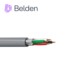 CABLE PARA SEGURIDAD Y SONIDO BELDEN 5202FE 0081000 FORRO PVC GRIS CMR RISER 4 CONDUCTORES CALIBRE 16 AWG MULTIFILAR 100%