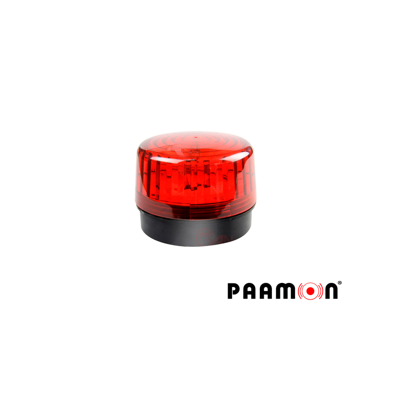 ESTROBO COLOR ROJO PAAMON PAM-LED2 ULTRA POTENTE CON LEDS INDIVIDUALES/ ALÁMBRICO/ MATERIAL ABS DE ALTO IMPACTO/ DESTELLO 90xMIN