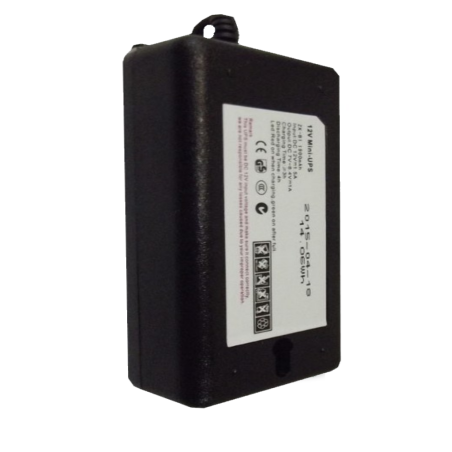 ZKTECO UPS12V - Respaldo de 12V para Control de Asistencia 1900mAh / Compatible con Equipos ZKTECO/ Duración de hasta 2