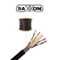 SAXXON OUTPCAT6CCAEXT- Cable UTP CCA de 305m, categoría 6 para exteriores, con doble forro y color negro.