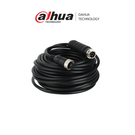 DAHUA MCNU-GXF4-GXM4-12 - Cable extensor tipo aviación de 12 Metros/ Para transmisión de video y audio analogico/ Conectores M12