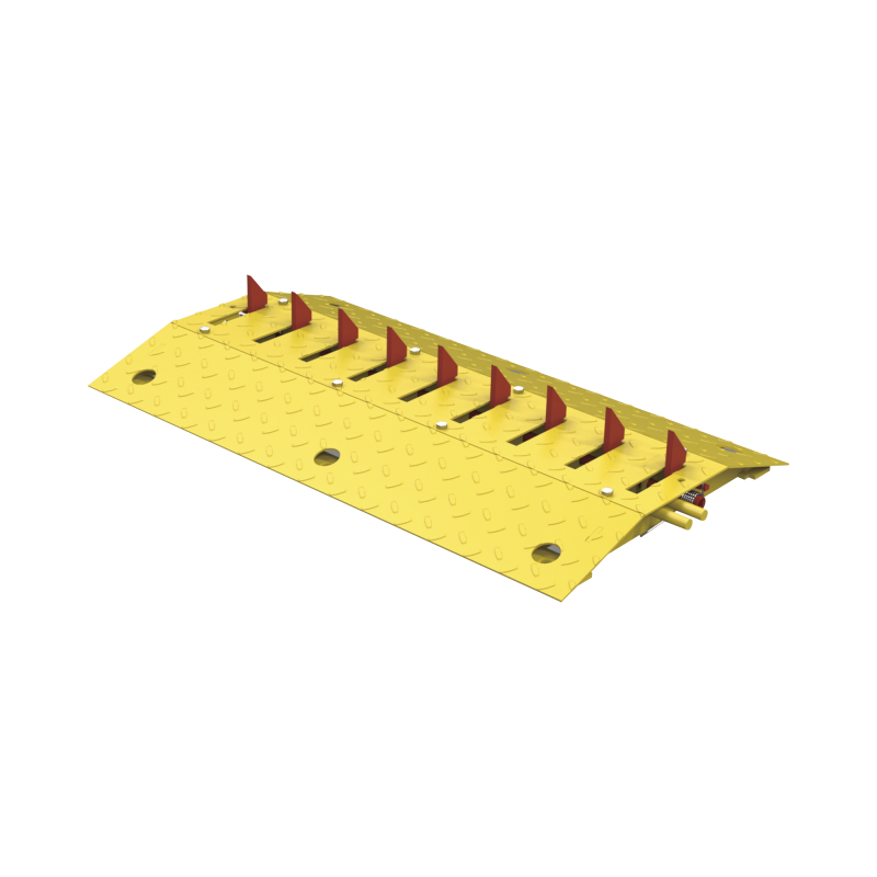 Sección de Picos Ponchallantas de Uso Rudo / Máxima Carga Soportada de 10,000 kg por Eje Sección de Picos Ponchallantas de Uso Rudo / Máxima Carga Soportada de 10,000 kg por Eje