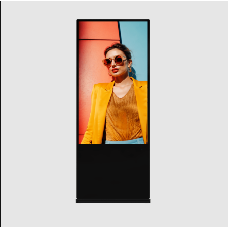 Pantalla Táctil de 55 pulgadas 4K para Publicidad Digital / Base para Piso (Tótem) / Gestión de Contenido y Control Centralizado