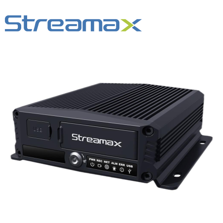 DVR MOVIL AHD 6CH HIBRIDO MERIVA STREAMAX M1N2.0-GW4 / 2MP / 4CH AHD + 2CH IP / H.265 / IP67 / MODULO GPS / MODULO 3G-4G