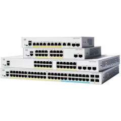 Cisco Switch Catalyst 1300, 48 puertos Gigabit Ethernet, PoE+ con 740W totales, 4 Puertos SFP+ (4x 1G/10G), Incluye cable