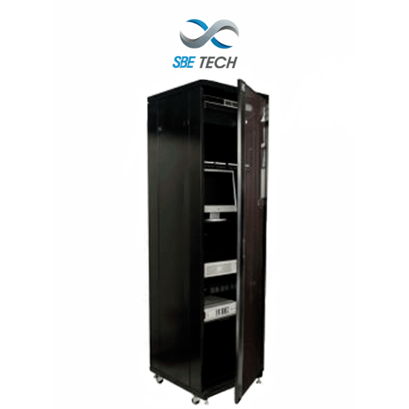 SBE TECH SBE-GNL42URP600PC - Gabinete de Piso de 42 UR con puerta de cristal y una profundidad de 60.0 cm. MARSBE SBE TECH SBE-GNL42URP600PC - Gabinete de Piso de 42 UR con puerta de cristal y una profundidad de 60.0 cm. MARSBE
