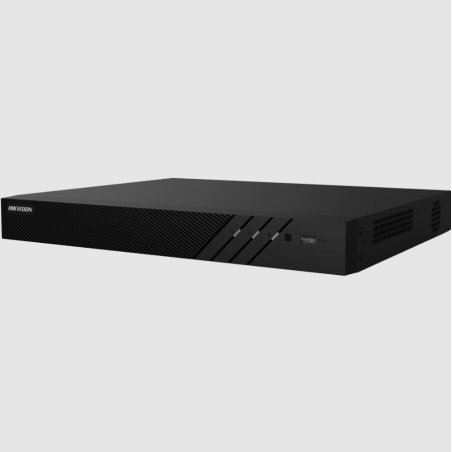 NVR 8 Megapixel (4K) (Compatible con Cámaras ACUSENSE) / 16 canales IP / 16 Puertos PoE+ / 2 Bahías de Disco Duro