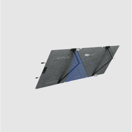 Módulo Solar Bifacial, Portátil y Flexible de 160W Recomendado para Estaciones Portátiles EcoFlow / Ajuste de Ángulo