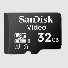 Memoria microSD SanDisk 32GB / Alta Resistencia / Videovigilancia / Clase 10