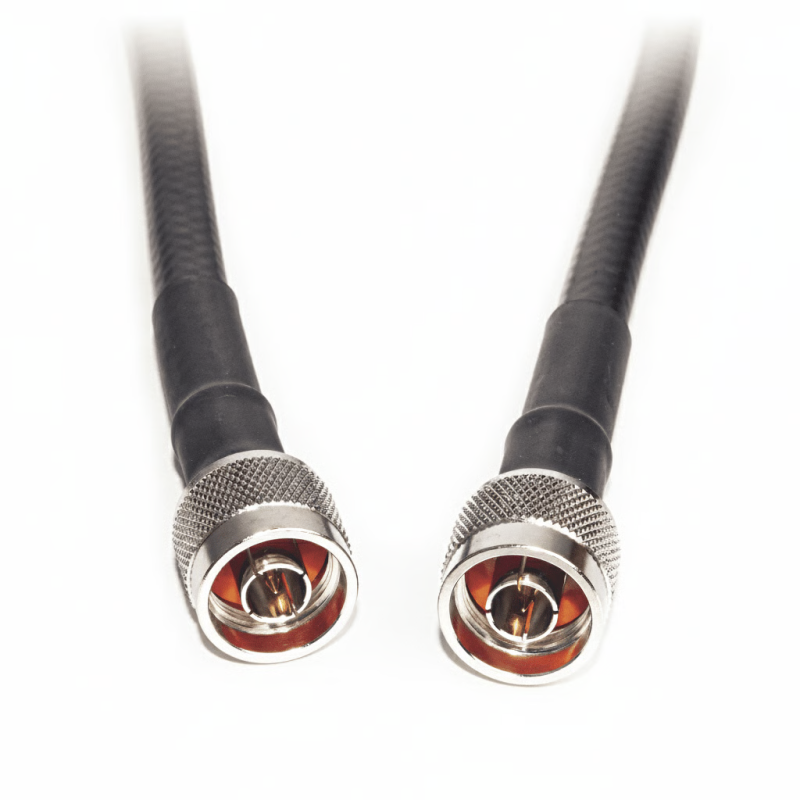 Jumper Coaxial con Cable Epcom405 | Conector N Macho en los Extremos | 15 Metros (49.21 Pies) de Longitud