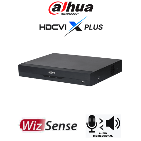 DAHUA DH-XVR5116H-4KL-I3/T - DVR de 16 Canales 4K WizSense/ HDCVI X PLUS/ Audio Bidireccional/ 16 Canales + 16 IP/ Hasta 32Ch IP