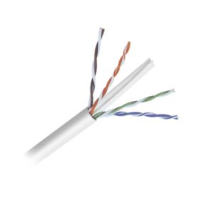 bobina de cable de 305 metros de cable cat6 de alto desempeno super flexible ul cobre color blanco para aplicaciones de video v