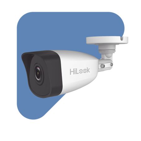 Hilook Series / Bala Ip 2 Megapixel / 30 Mts Ir / Exterior Ip67 / Poe / Dwdr / Lente 2.8 Mm / H.265 / Onvif
