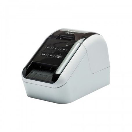 Impresora de etiquetas de escritorio Brother QL810W Wifi térmica directa usa etiquetas de papel DK de hasta 62 mm de ancho corta