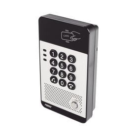 audio portero ip con 2 lineas sip relevador integrado teclado numérico y lectora de tarjetas rfid para control de acceso poe888