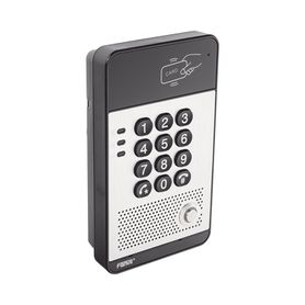 audio portero ip con 2 lineas sip relevador integrado teclado numérico y lectora de tarjetas rfid para control de acceso poe888