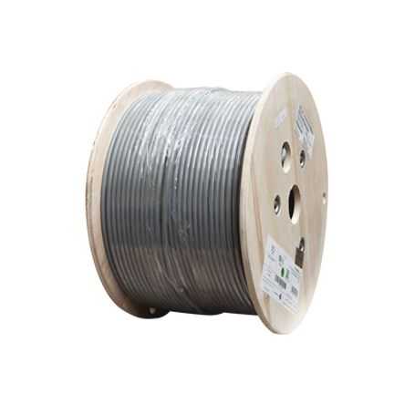 bobina de cable blindado futp de 4 pares zmax cat6a soporte de aplicaciones 10gbaset cm color gris 305m88284