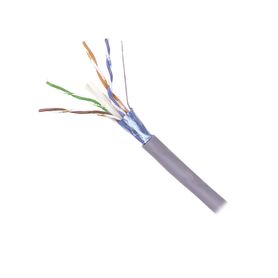 bobina de cable blindado futp de 4 pares zmax cat6a soporte de aplicaciones 10gbaset cm color gris 305m88284