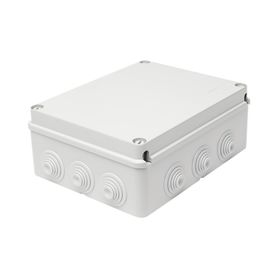 caja de derivación de pvc autoextinguible con 12 entradas tapa atornillada 240x190x90 mm para exterior ip5580753