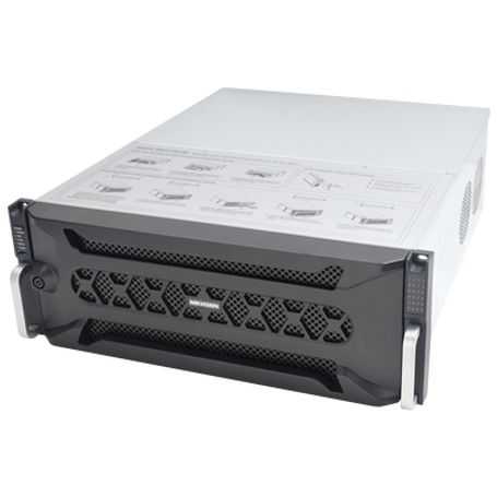 nvr 12 megapixel 4k  128 canales ip  24 bahias de disco duro  4 puertos de red  soporta raid con hot swap  nvr de alto desempen