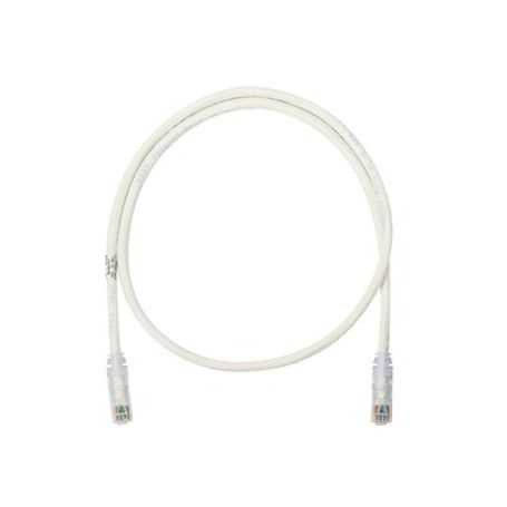 cable de parcheo utp categoria 6 con plug modular en cada extremo  2 m  blanco mate