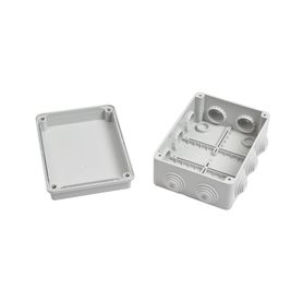 caja de derivación de pvc autoextinguible con 10 entradas tapa atornillada 150x110x70 mm para exterior ip5580751