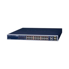 switch administrable de 24 puertos 10100tx poe y 2 puertos combo tpsfp gigabit