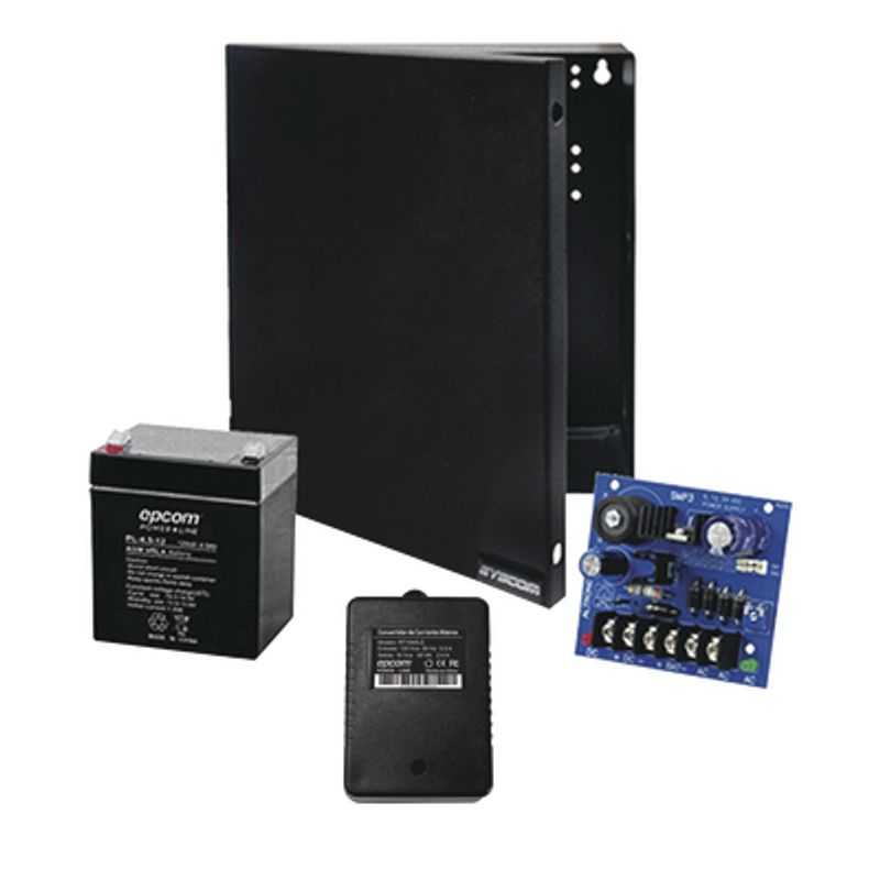 Kit Con Fuente Altronix Con Salida De 12 Vcc A 2.5 Amper Incluye Transformador Y Bateria De 4.5 Amper 