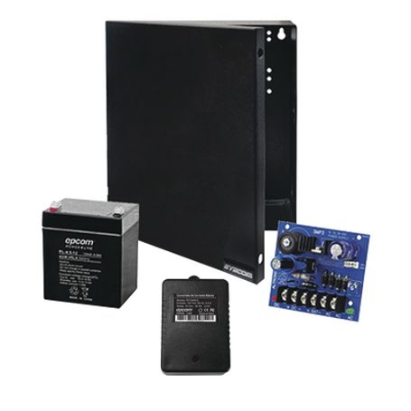 Kit Con Fuente Altronix Con Salida De 12 Vcc A 2.5 Amper Incluye Transformador Y Bateria De 4.5 Amper 