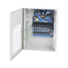 fuente de 12 vcc  10 a con 8 entradas de control a 8 salidas aplicación para control de acceso alarmas y detección de incendio 