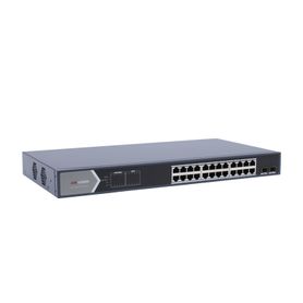 switch gigabit poe  administrable  24 puertos 101001000 mbps poe  2 puertos sfp  configuración remota desde hikpartnerpro  poe 