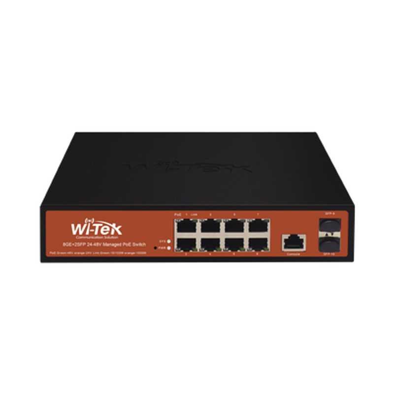  Switch Administrable De 8 Puertos Gigabit Ethernet Con Poe 802.3 Af/at Y 24v Pasivo  2 Sfp Gigabit 150 W