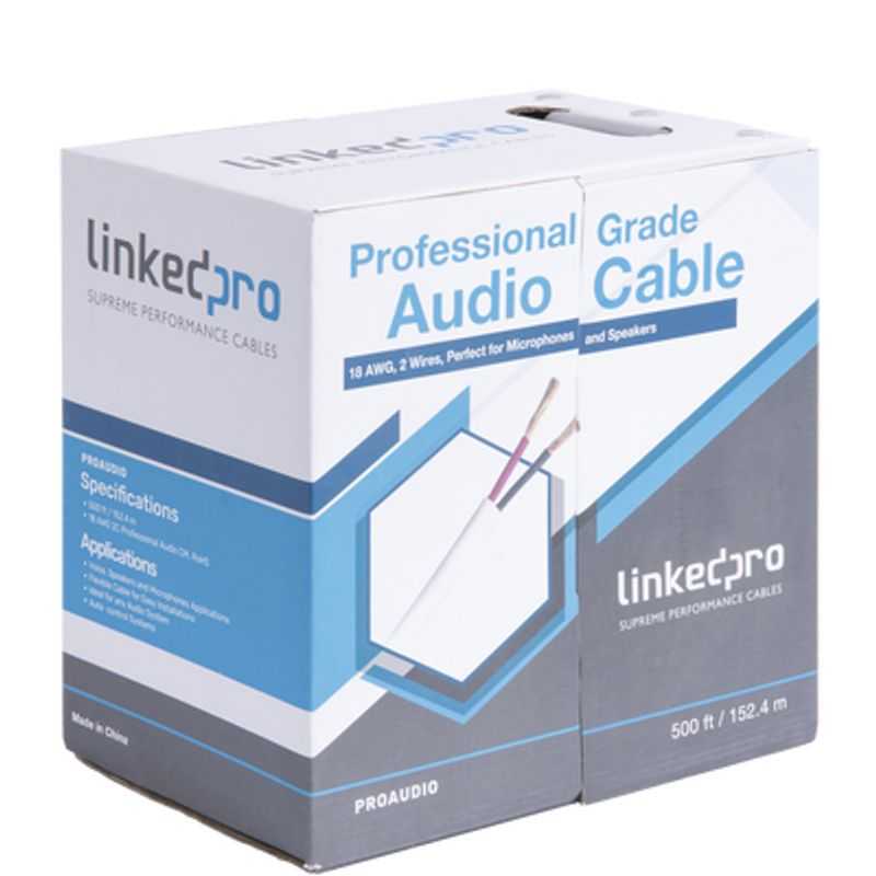 Cable Para Audio Profesional De 2 Conductores Calibre 18 Para Aplicaciones De Audio Y Automatización Bobina De 152 M