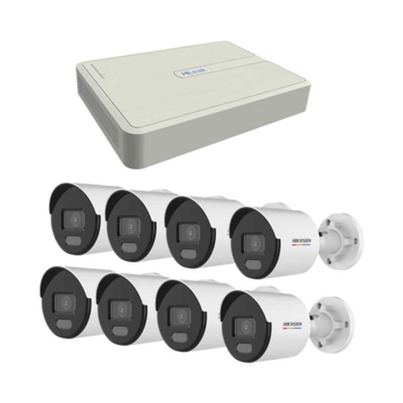 Kit Ip 1080p / Nvr De 8 Canales / 8 Cámaras Ip Bala Colorvu