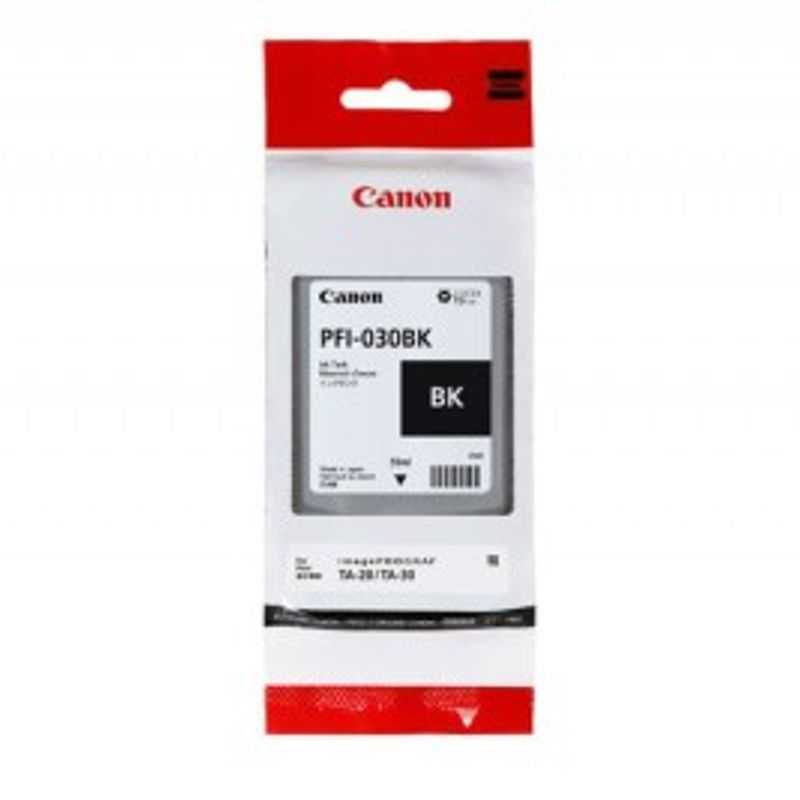 Tanque de tinta CANON PFI030 Negro Tecnologia de impresión inyección de tinta. Compatible con  Plotter Canon TA20 y TA30. Capaci
