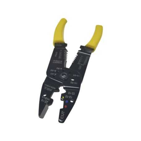  pinza cortacables  pelacables 10 a 22 awg con plegador de conectores160204