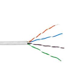 bobina de cable de 305 metros utp cat6 riser de color blanco uso en interior ul cmr probado a 350 mhz para aplicaciones de cctv