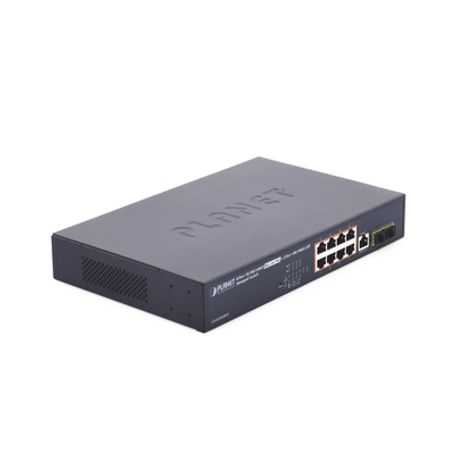 switch administrable capa 2 de 8 puertos poe 8023afat gigabit 140 w max 2 puertos sfp modo extendido hasta 250 m168315