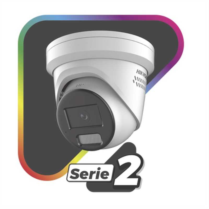  Protección Activa  Turret Ip 4 Megapixel / Imagen A Color 24/7 / Lente 2.8 Mm / Luz Blanca 30 Mts / Exterior Ip67 / Luz Intermi