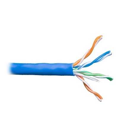 bobina de cable de 305 metros utp cat5ede color azul ul cm probado a 350 mhz para aplicaciones de cctvredes de datosip megapixe