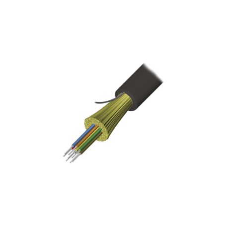 cable de fibra óptica de 6 hilos interiorexterior tight buffer no conductiva dielectrica plenum monomodo os2 1 metro