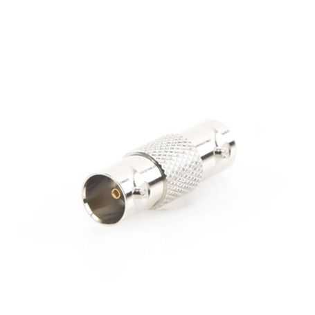 adaptador tipo barril para 75 ohm de conector bnc hembra a bnc hembra niquel oro teflón74929